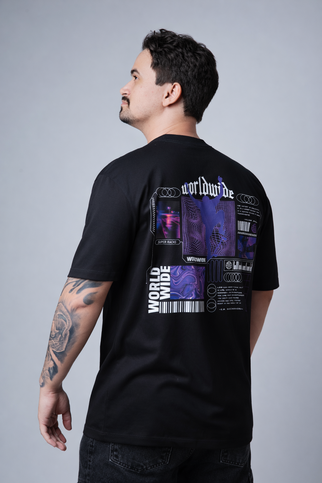 Camisa Oversized Veiky Cyberpunk Imagem secundária do produto