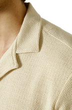 Camisa gola esporte manga curta textura